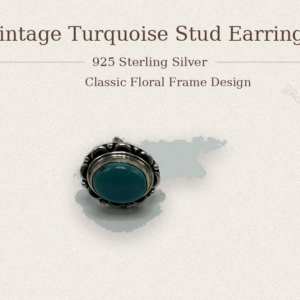 Floral Turquoise Stud Earrings