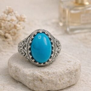 Vintage Statement Turquoise Ring
