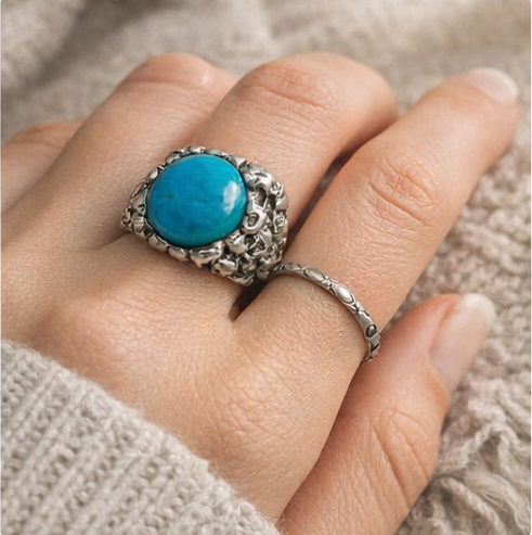 Statement Turquoise Ring - 图片 3