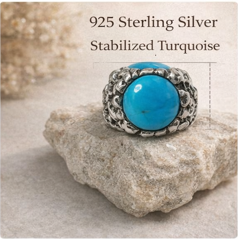 Statement Turquoise Ring - 图片 4